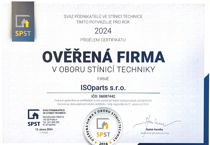 Ověřená firma v oboru stínící techniky 2024